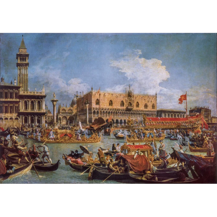 Canaletto, "The Return of the Bucentaur at the Molo on Ascension Day" - 1000 pezzi - immagine 3