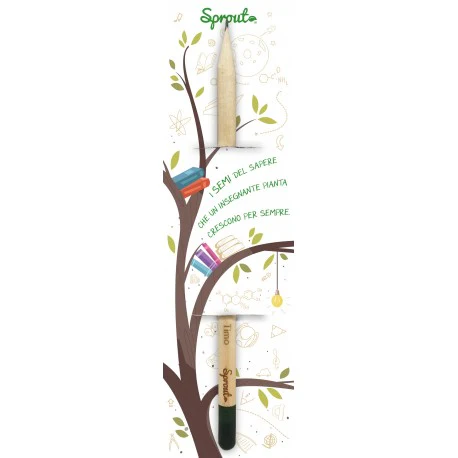 Matita da piantare... per la Maestra! I semi del sapere + segnalibro