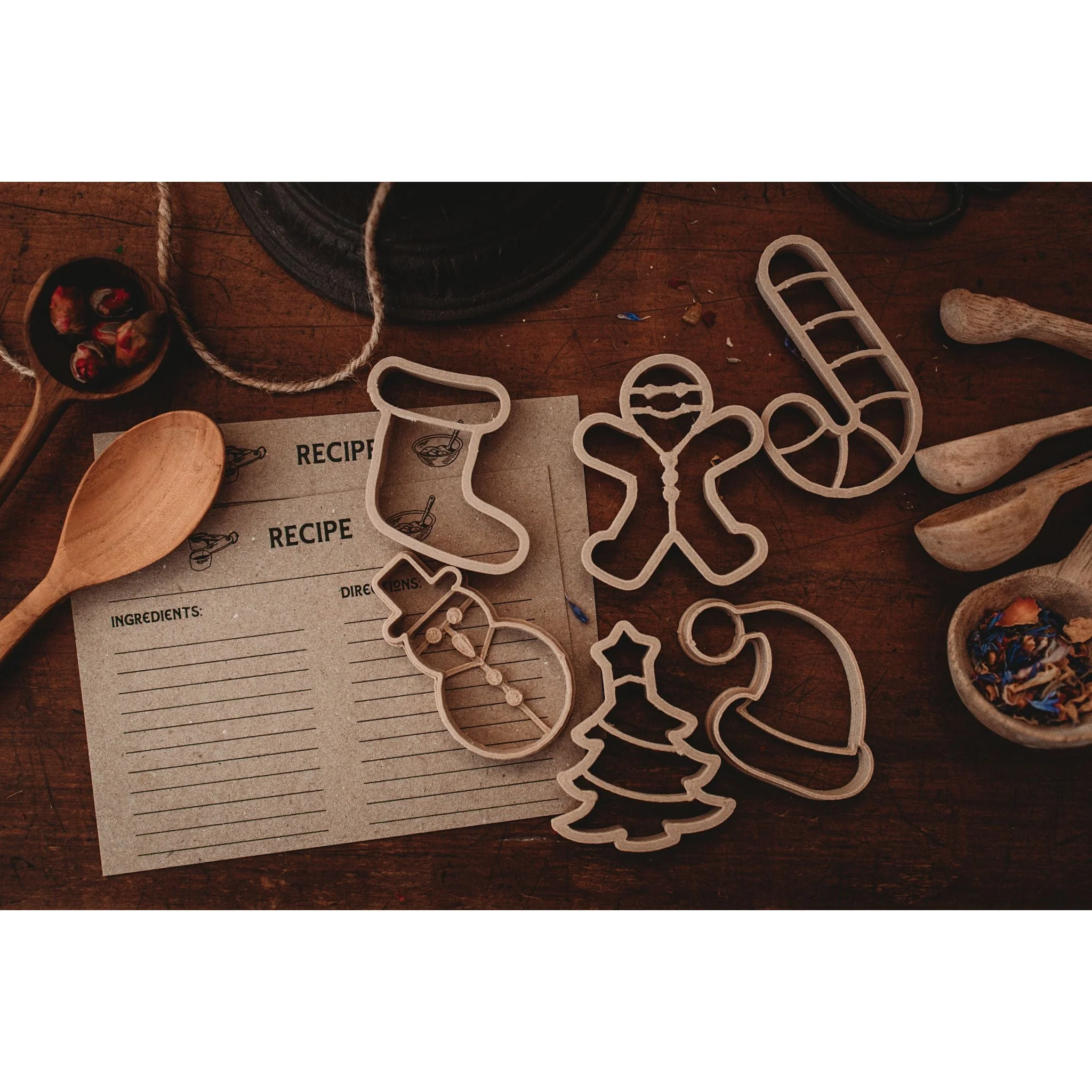 Formine in bioplastica per pasta modellabile Natale Kinfolk Pantry