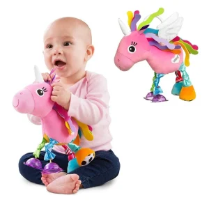 Unicorno morbido Gioco tattile da appendere per neonati