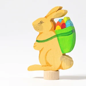 Figurina Decorativa Coniglio con Cesto - Grimm's