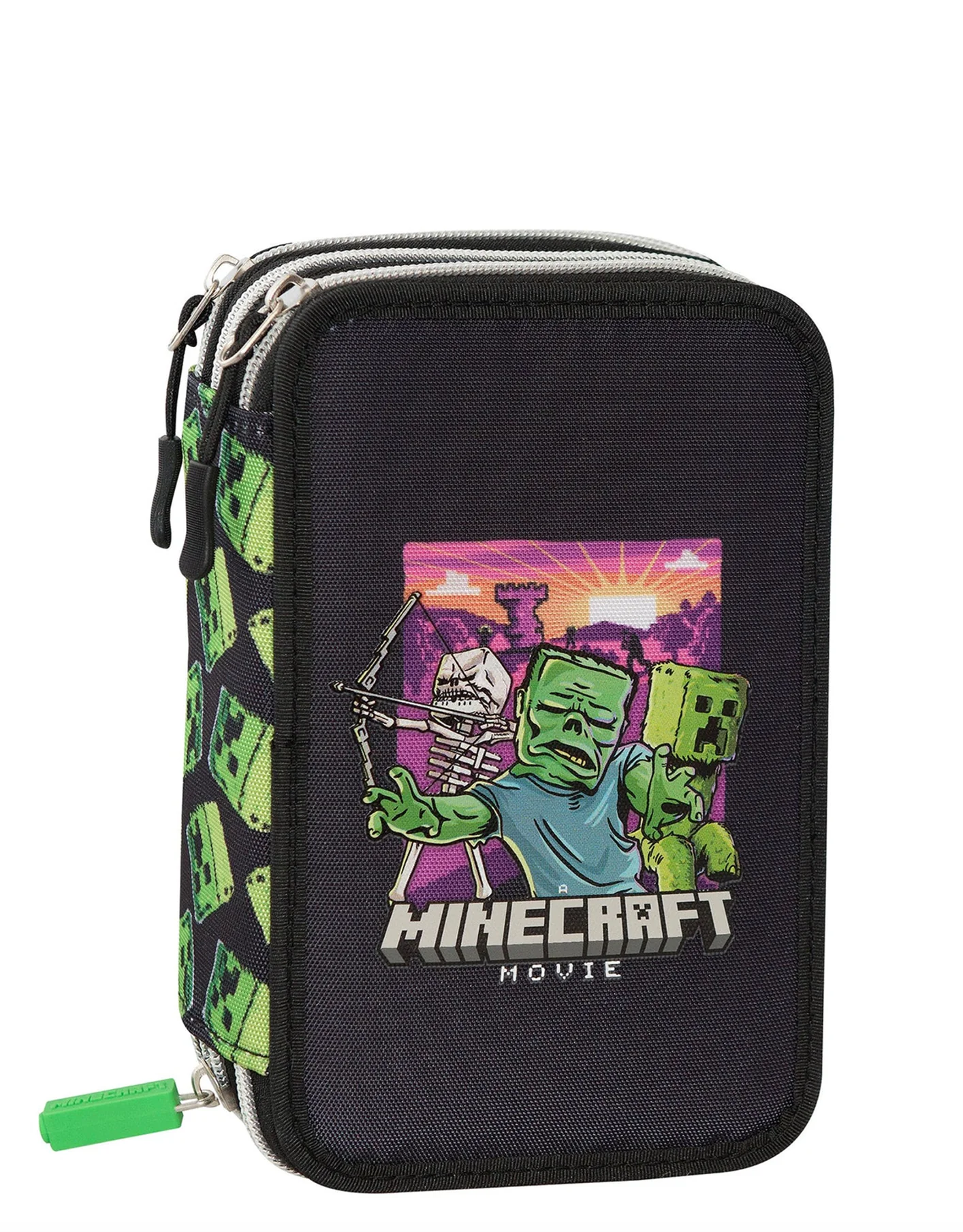 Astuccio 3 Zip Minecraft Movie Panini - immagine 2