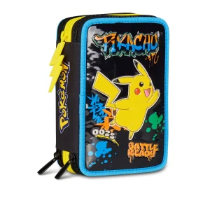 Astuccio 3 Zip Pokémon Pikachu – Seven
