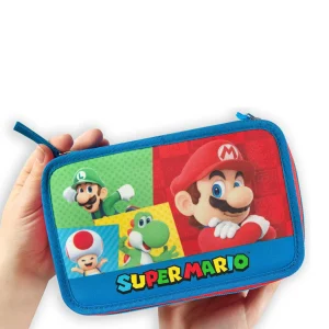 Astuccio 3 Zip Super Mario Rosso/Blu – Panini Scuola 2025/26
