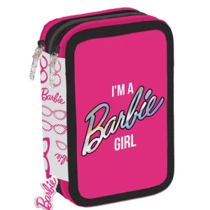 Astuccio 3 Zip Barbie Maricart