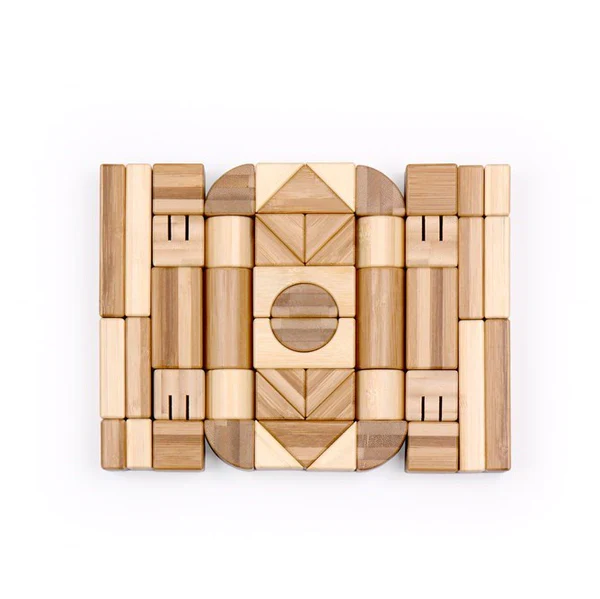 Blocchi in legno di bambù