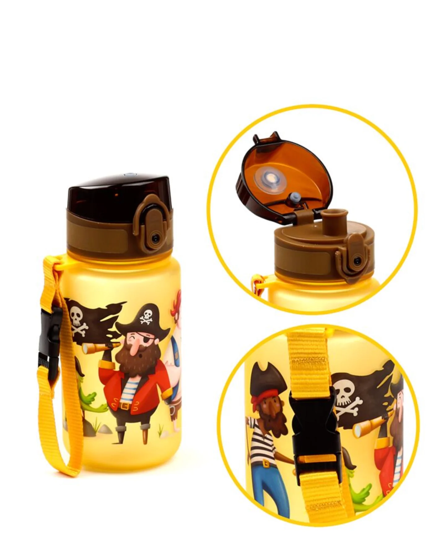 Borraccia Infrangibile Jolly Rogers Pirates Pop Top – Puckator - immagine 2