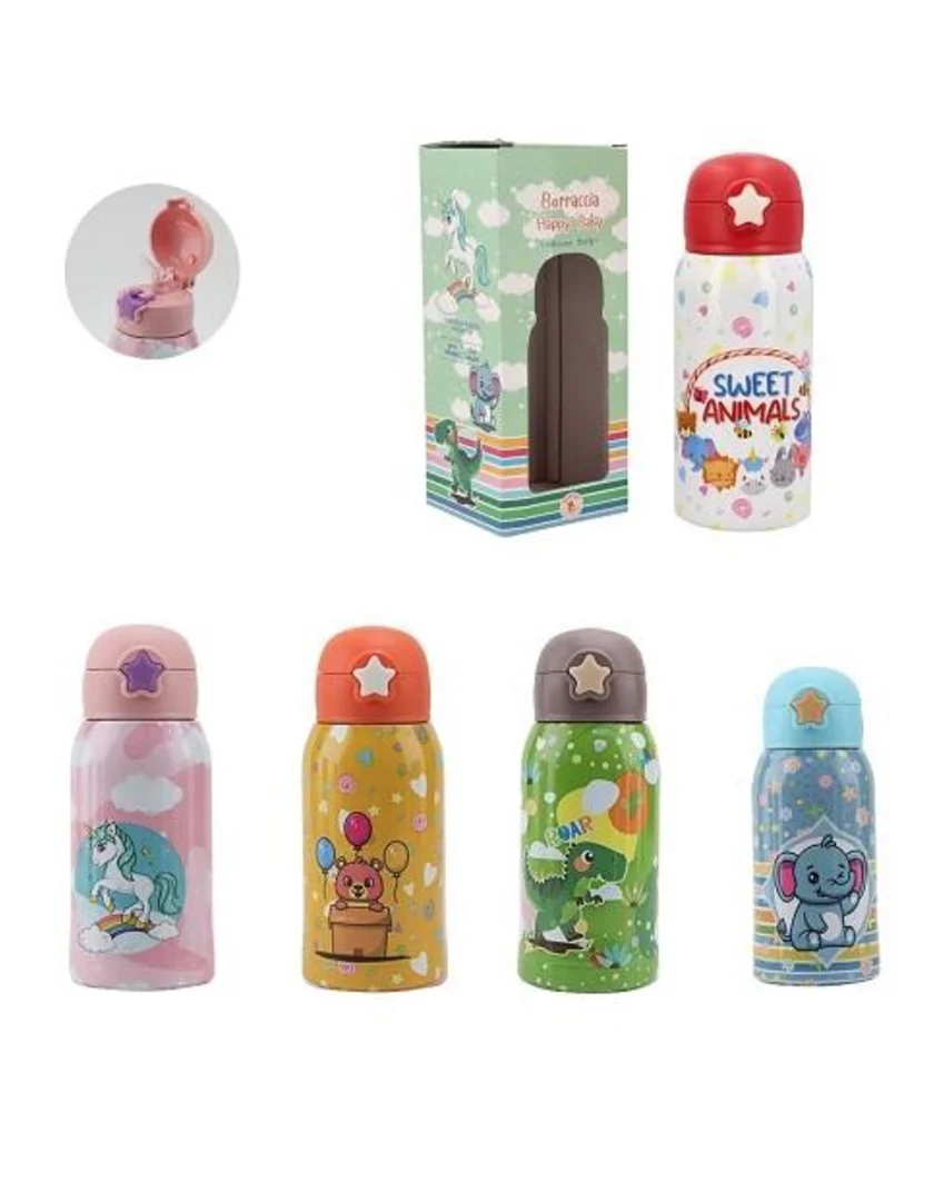 Borraccia Termica con Cannuccia Happy Baby - MyPiky - immagine 2