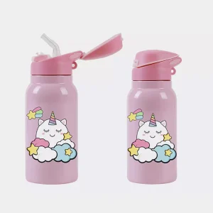 Borraccia Termica Bambini iTotal iDrink Unicorn 350ml – Acciaio Inox con Cannuccia