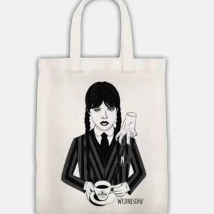 Borsa Shopper in Tela Mercoledì Addams - Wednesday | Versione B