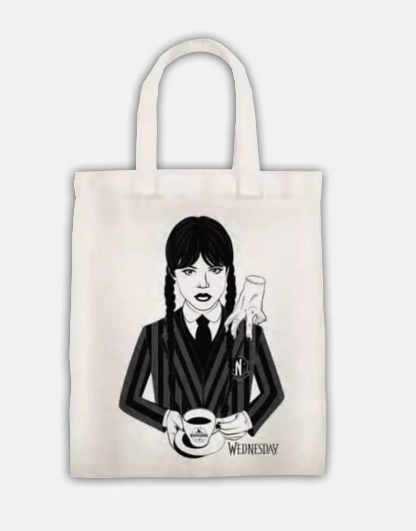 Borsa Shopper in Tela Mercoledì Addams - Wednesday | Versione B