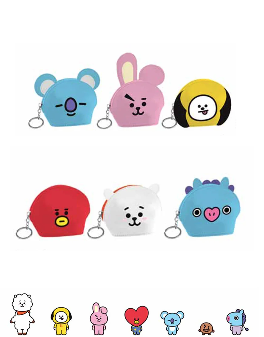 BT21 Portachiavi Portamonete in Ecopelle - immagine 2