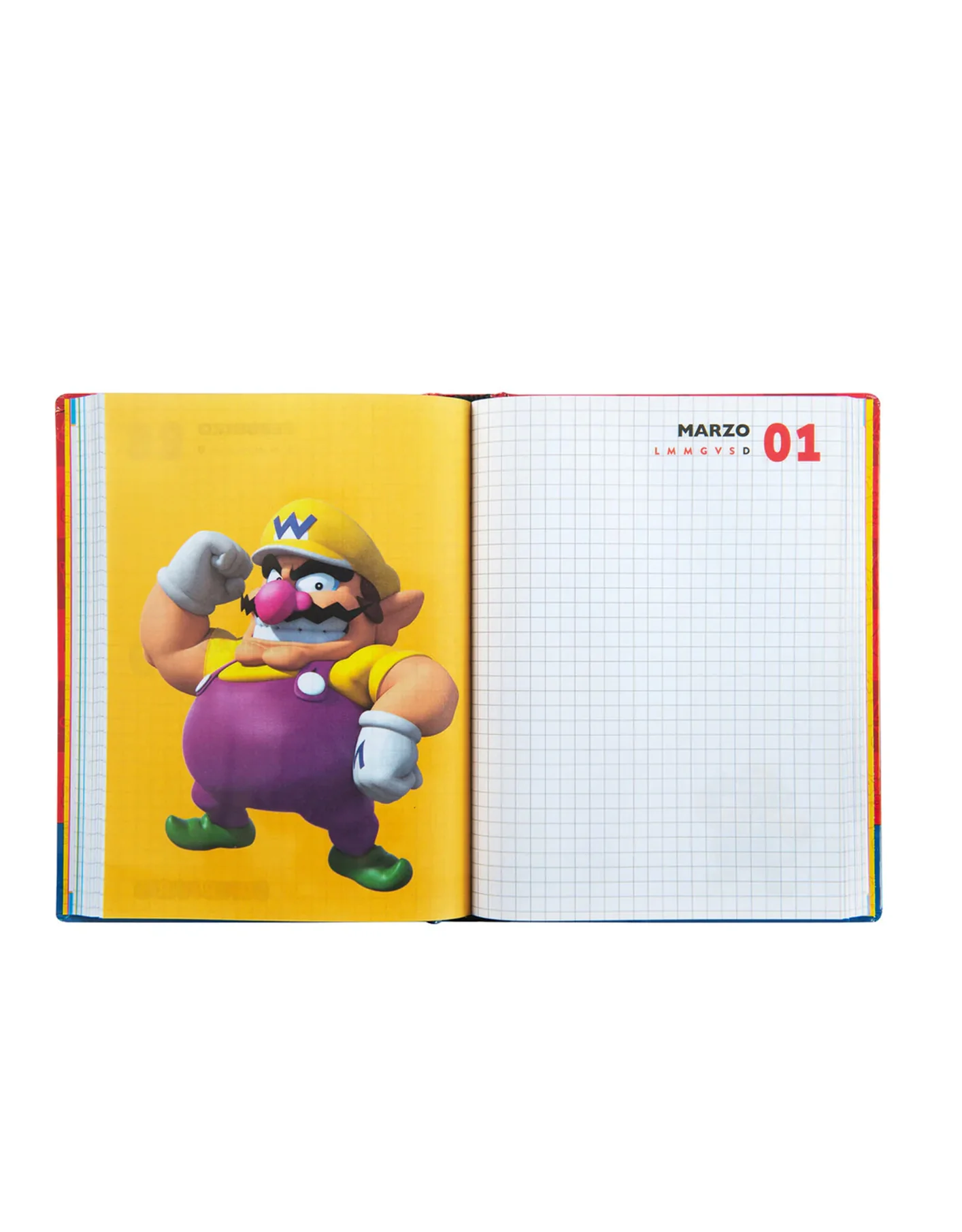 Diario Super Mario 2025/2026 - 12 Mesi Giornaliero Non Datato Giallo | Panini - immagine 3