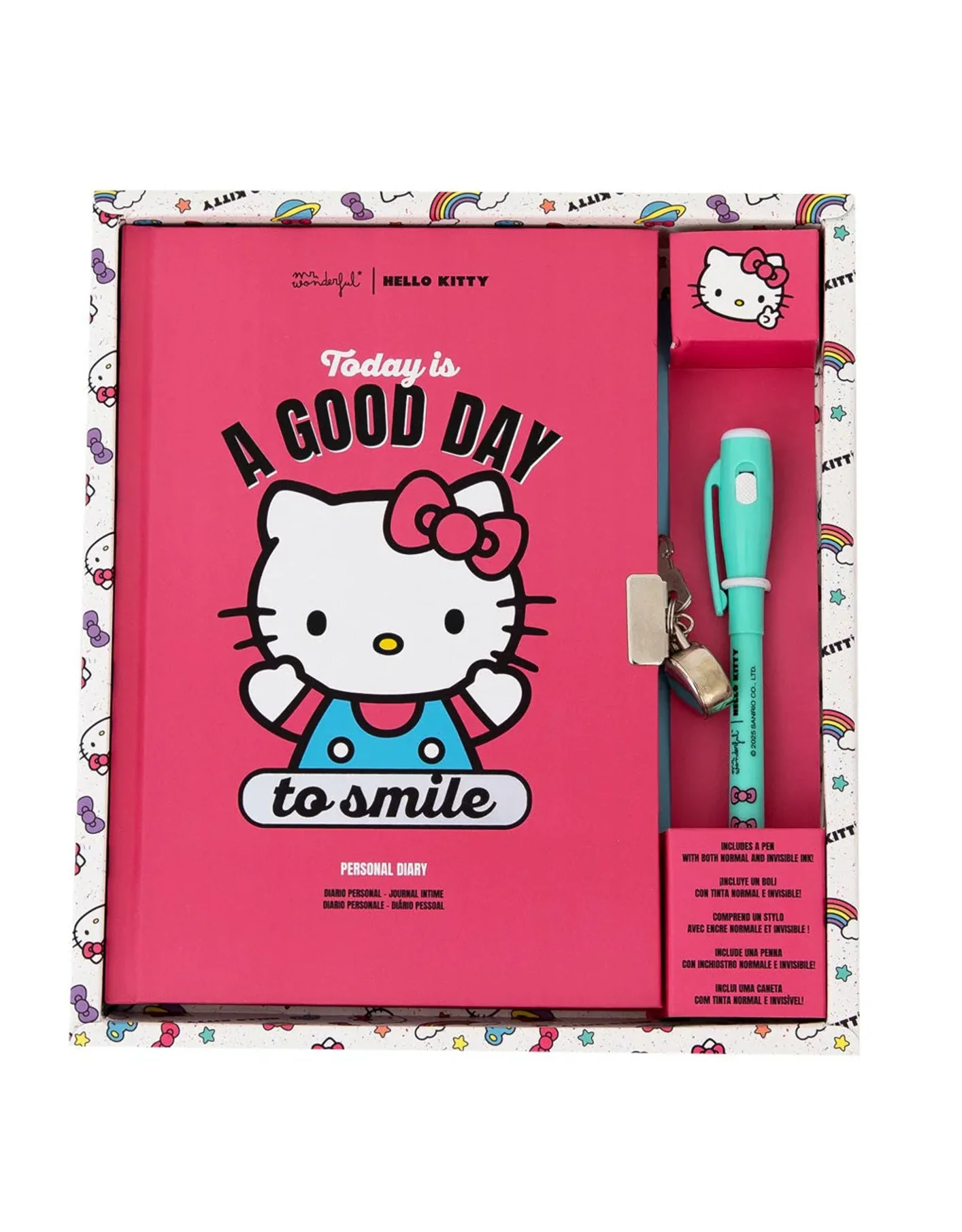 Diario Segreto con Inchiostro Normale e Invisibile Hello Kitty – Mr. Wonderful - immagine 3