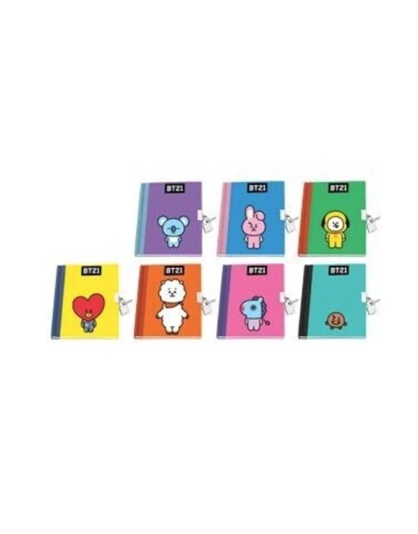 Diario Segreto BT21 con Lucchetto e Chiavi - immagine 2