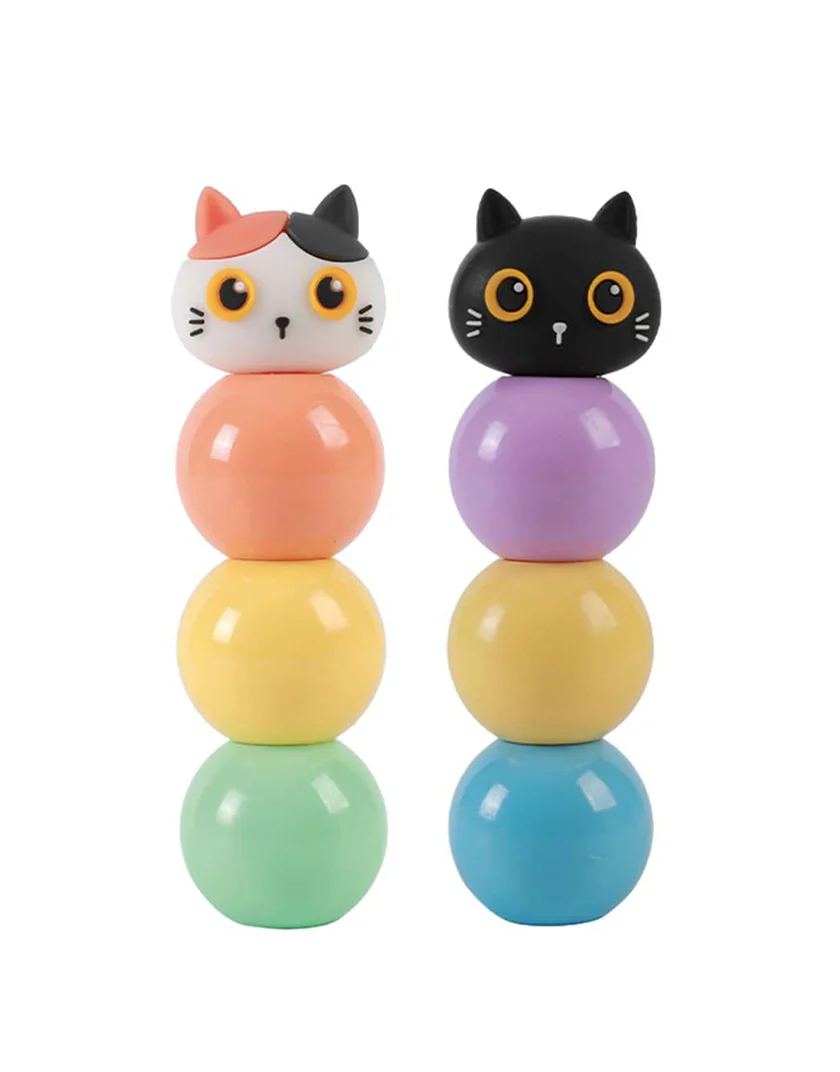 Evidenziatori Gatto iTotal - Set da 4 Pezzi Ergonomici - immagine 3