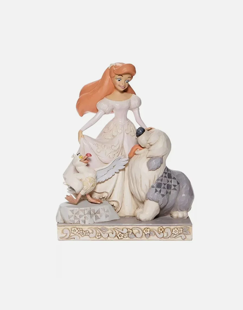 Statua Jim Shore Disney Traditions Ariel White Woodland – Collezione Disney - immagine 2