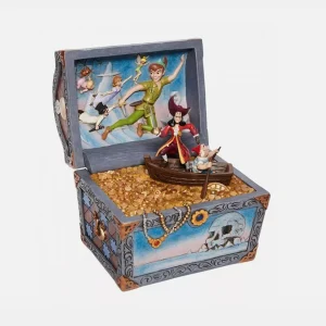 Jim Shore Disney Traditions - Scatola del Tesoro di Peter Pan