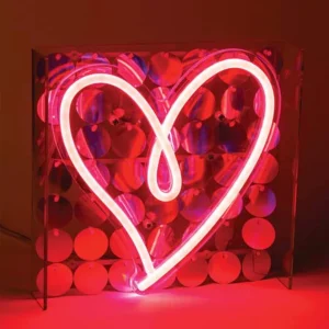 Lampada LED con Paillettes Cuore – Maricart