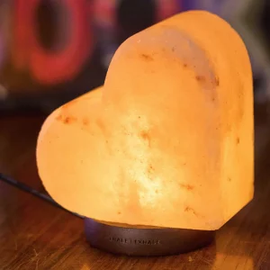 Lampada Legami di Sale dell’Himalaya a Forma di Cuore