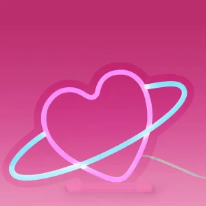 Lampada Legami LED a Effetto Neon - It's a Sign Heart