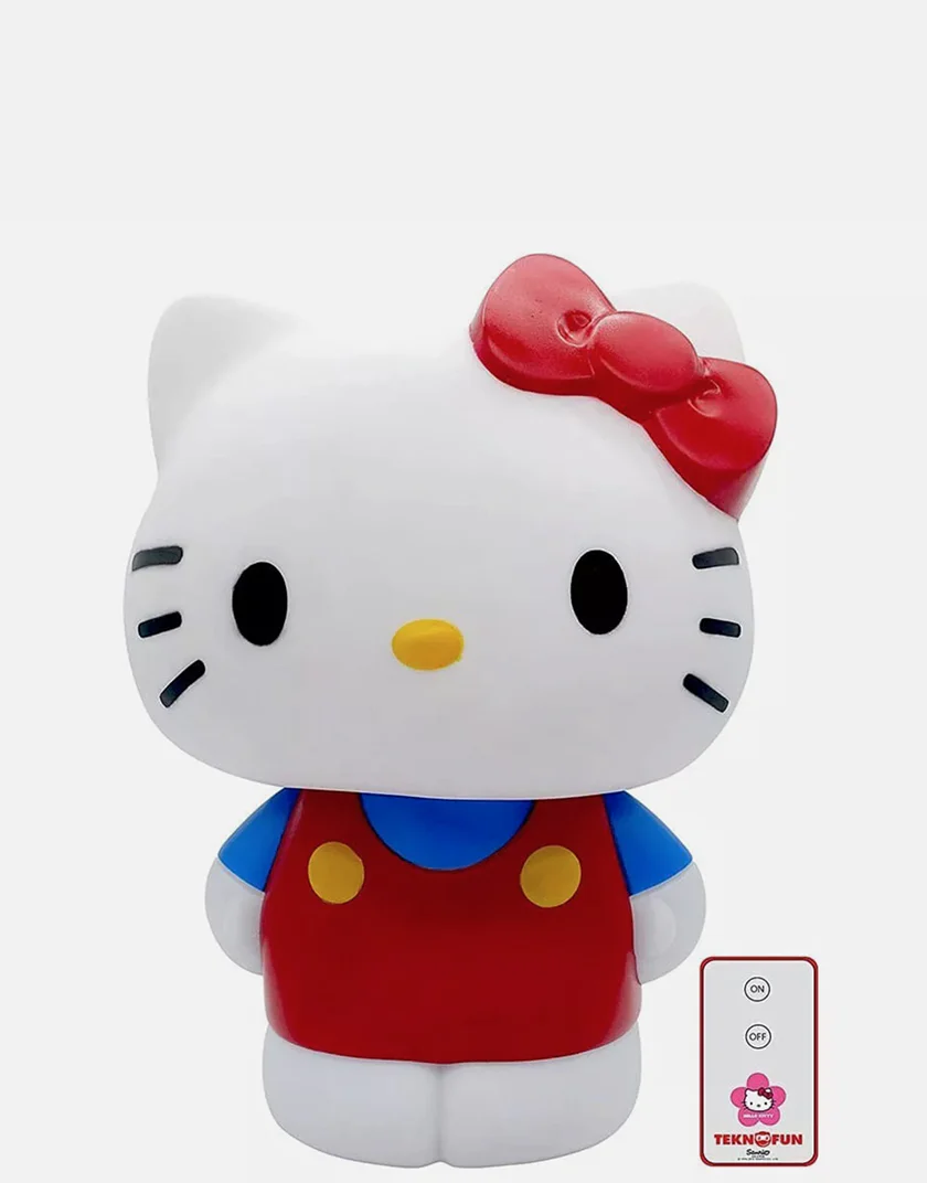 Lampada Notturna Hello Kitty Teknofun - Luce per Bambini con Telecomando e USB - immagine 2