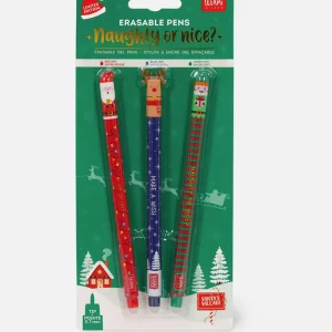 Set 3 Penne Gel Cancellabili Legami - Christmas Edition 2024