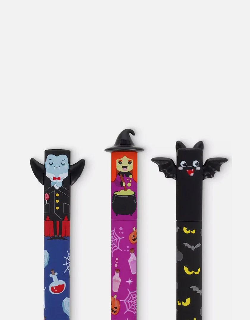 Legami Erasable Pen - Set di 3 Penne Gel Cancellabili Halloween "The Boo Crew" - immagine 3