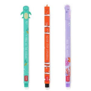 Set di 3 Penne Gel Cancellabili Legami - Erasable Pen "Under The Sea"