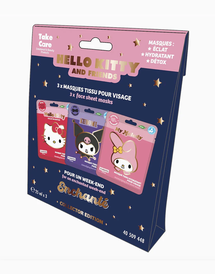 Maschera Viso Hello Kitty & Friends - Set 3 Pezzi Collector Edition - immagine 2