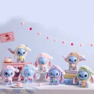 Miniso Disney Stitch - Portachiavi in Vinile e Peluche - Blind Box
