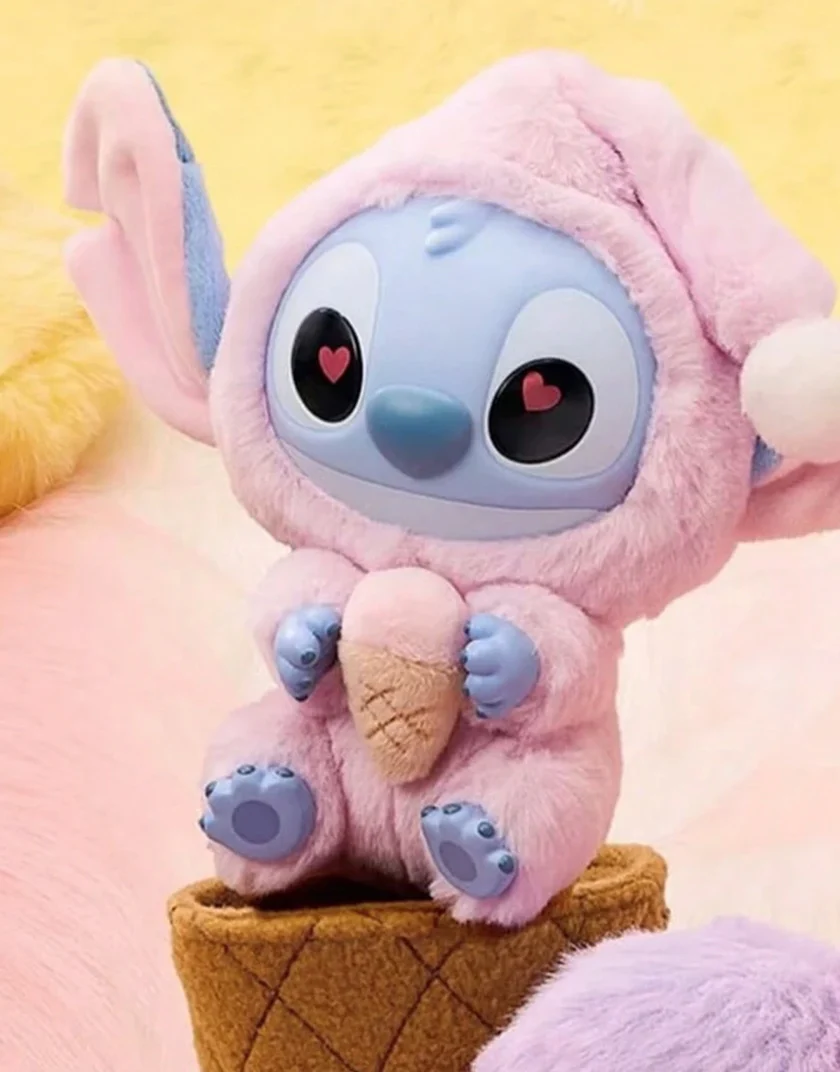 Miniso Disney Stitch - Portachiavi in Vinile e Peluche - Blind Box - immagine 4