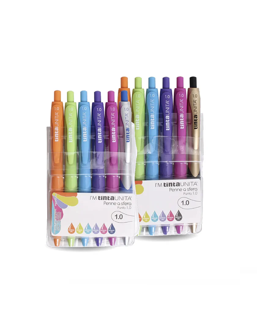 Penna a Sfera 1.6 I’AM TintaUNITA - Confezione da 6 Penne Colorate - immagine 2