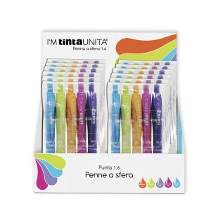 Penna a Sfera I’AM TintaUNITA – Set da 5 Penne con Punta da 1,6 mm
