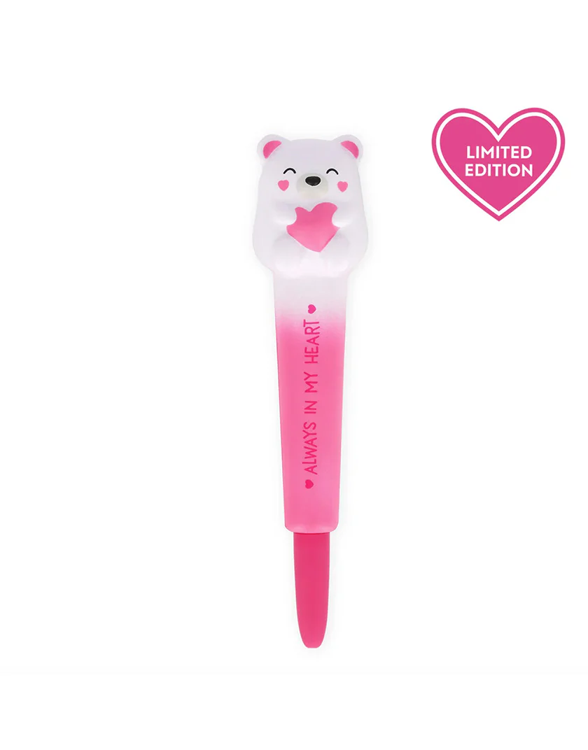 Penna Gel Antistress Legami - Squeezies Teddy Bear | Edizione Limitata per San Valentino - immagine 2