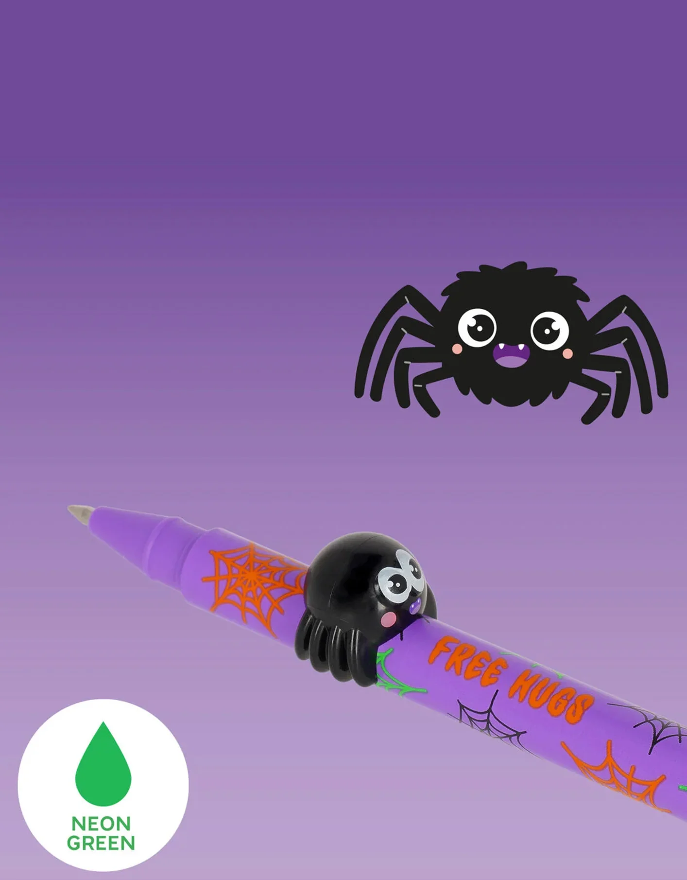 Penna Gel Halloween “Free Hugs” Spider – Lovely Friends Legami - immagine 2