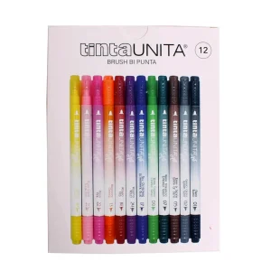 Pennarelli Brush Bi Punta Tinta Unita