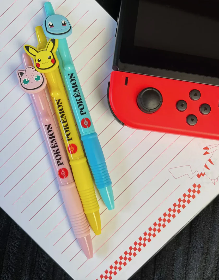Set di Penne Pokémon – Jigglypuff, Squirtle e Pikachu - immagine 2