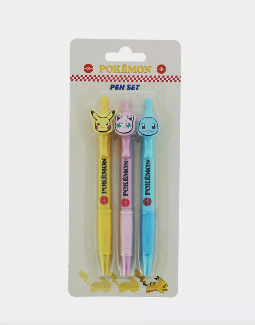 Set di Penne Pokémon – Jigglypuff, Squirtle e Pikachu - immagine 3