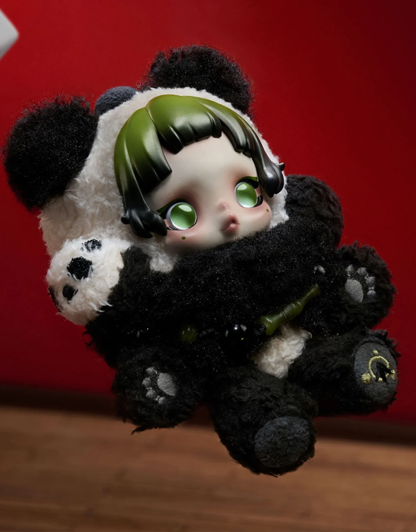 Pop Mart SKULLPANDA Lazy Panda Plush Doll Pendant Exclusive - immagine 2