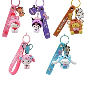 Portachiavi Sanrio Animal Series con Laccetto - Hello Kitty e Friends