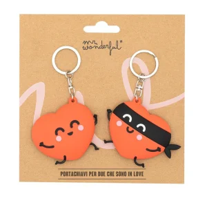 Set di 2 Portachiavi Mr. Wonderful - Cuore e Cuore Brigante