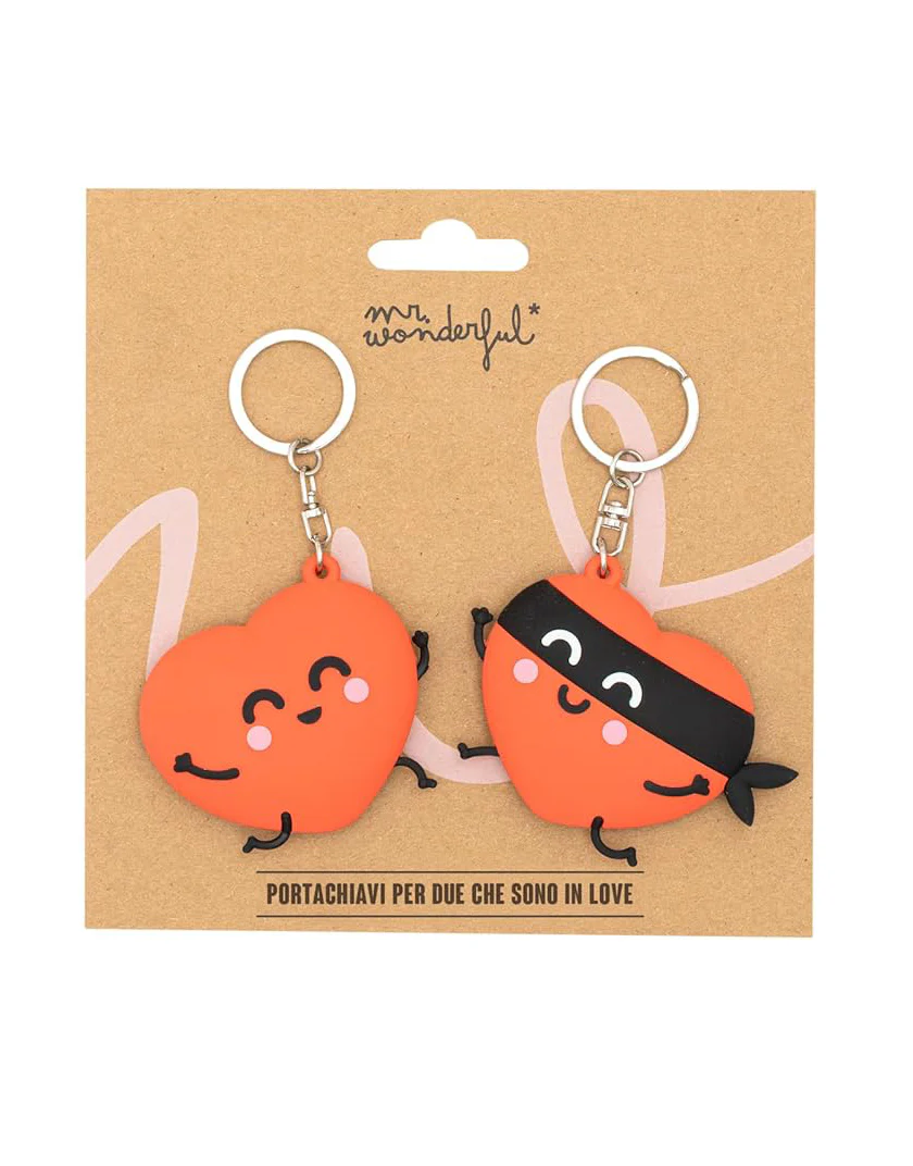Set di 2 Portachiavi Mr. Wonderful - Cuore e Cuore Brigante - immagine 2
