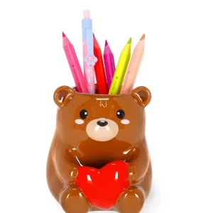 Portapenne in Ceramica “Teddy Bear” – Desk Friends Legami