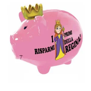 Salvadanaio Porky-Bank "Risparmi della Regina"