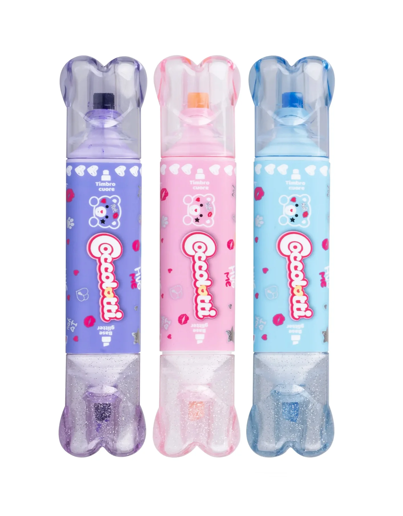 Set 3 Evidenziatori con Timbro Coccolotti – Colourbook - immagine 2