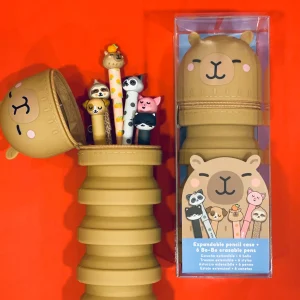 Set 6 Penne Bo-Bo + Astuccio Estensibile Capibara – Mr. Wonderful