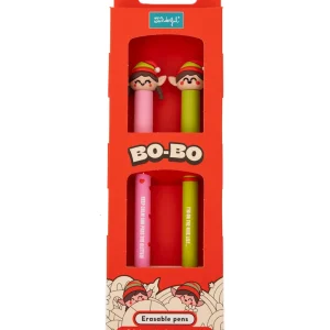 Set di 2 Penne Cancellabili Limited Bo-Bo Mr. Wonderful – Elfo ed Elfa