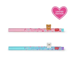 Set di 2 Penne Gel Lovely Friends Legami - Beary in Love | Edizione Limitata San Valentino