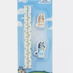 Set Matita e Gomma Bluey - Personaggi Bluey e Bingo